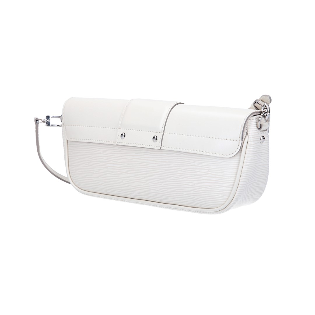 47779-Louis-Vuitton-Handtasche-Epi_2D_0006 LOUIS VUITTON POCHETTE MONTAIGNE CLUTCH AUS EPI LEDER IN IVOIRE (M5929J)