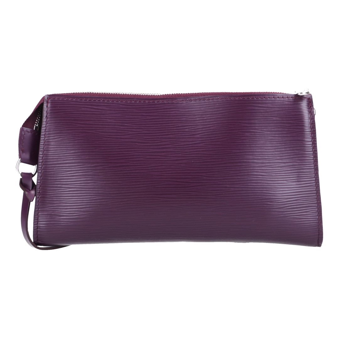 44332-Louis-Vuitton-Pochette-Epi_2D_0005 LOUIS VUITTON POCHETTE ACCESSOIRES CLUTCH AUS EPI LEDER IN CASSIS (M5298K)
