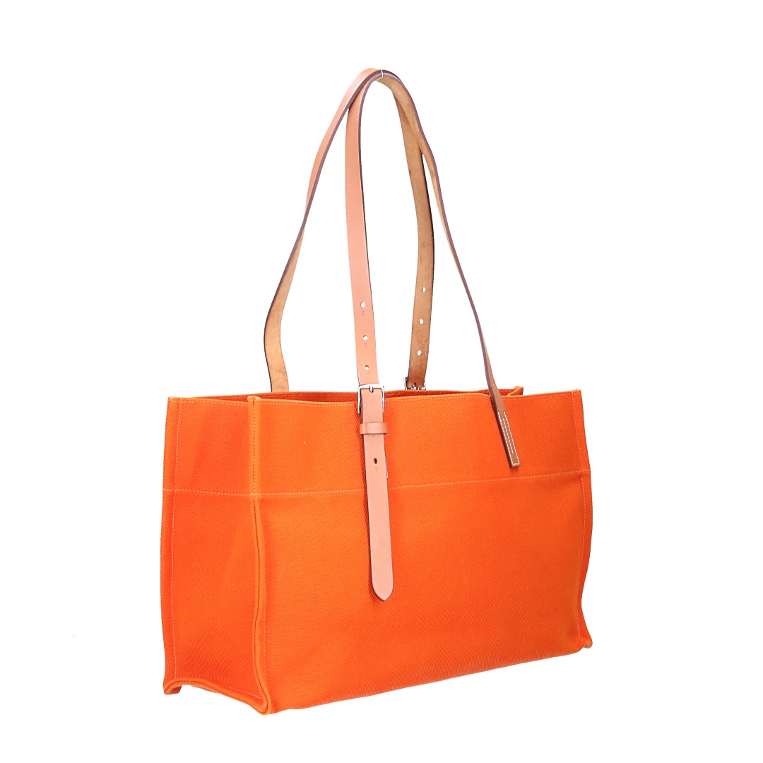 HERMÈS POOL BAG MM HANDBAG MADE OF TEXTILE