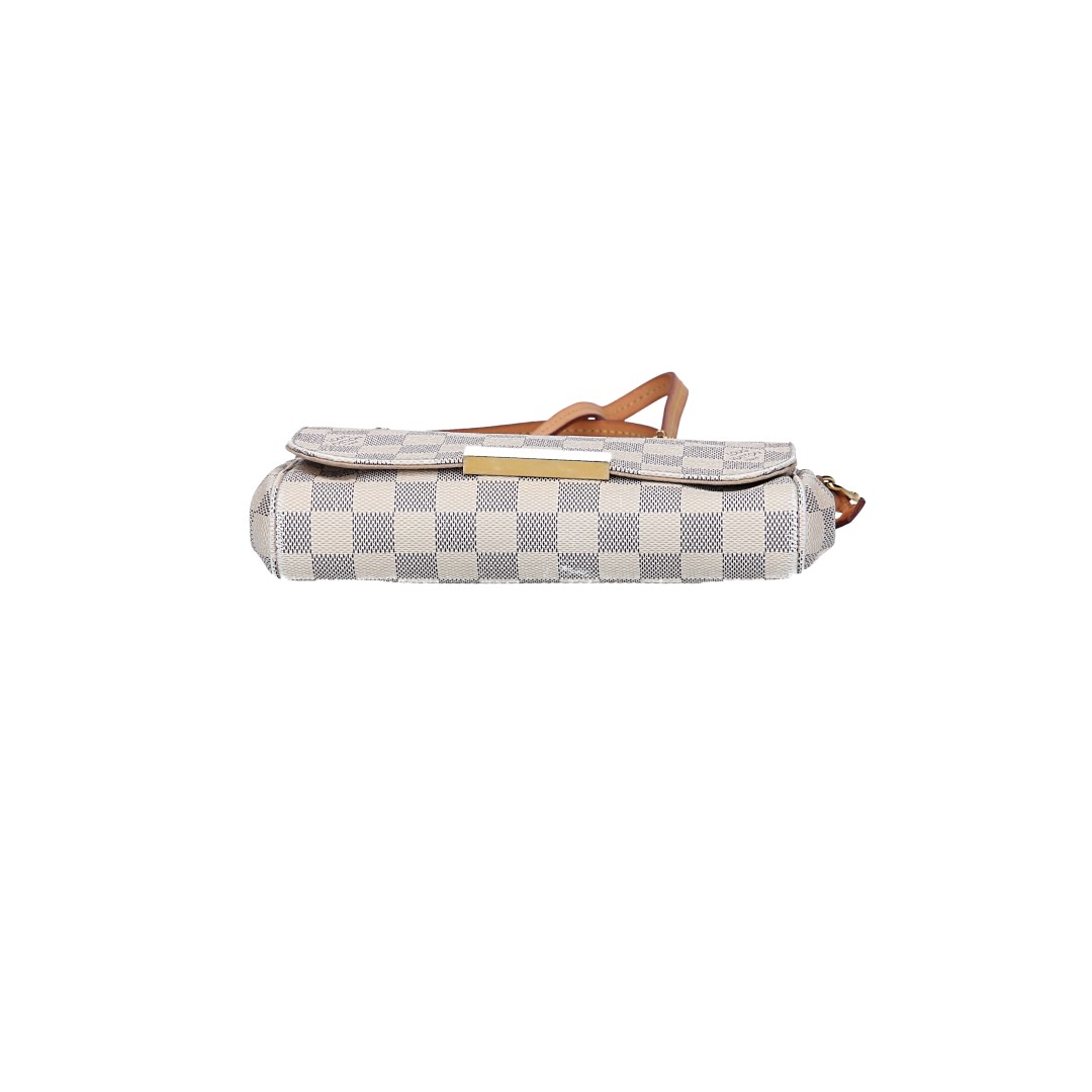LOUIS VUITTON FAVORITE PM HANDTASCHE AUS DAMIER AZUR CANVAS (N41277)