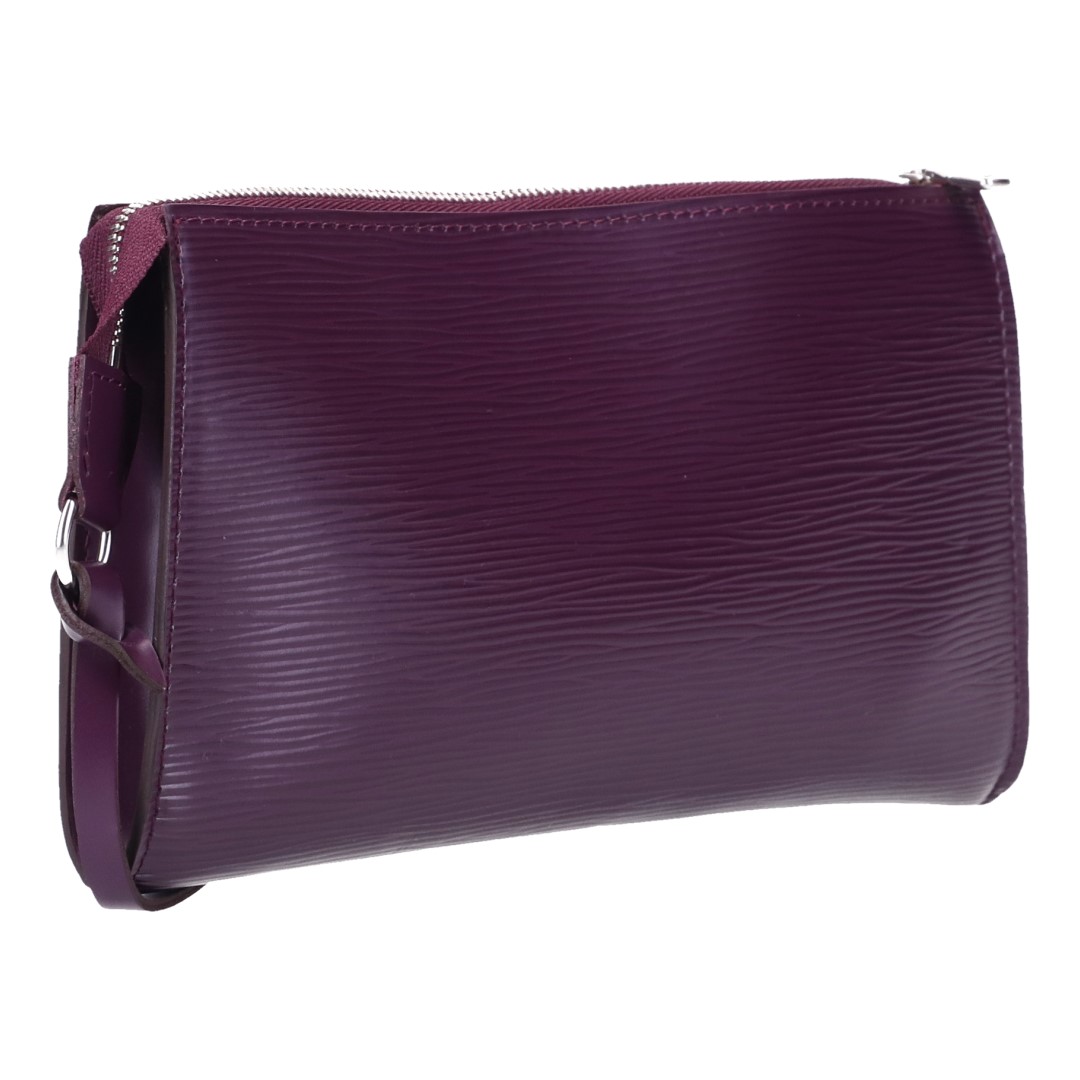 44332-Louis-Vuitton-Pochette-Epi_2D_0004 LOUIS VUITTON POCHETTE ACCESSOIRES CLUTCH AUS EPI LEDER IN CASSIS (M5298K)