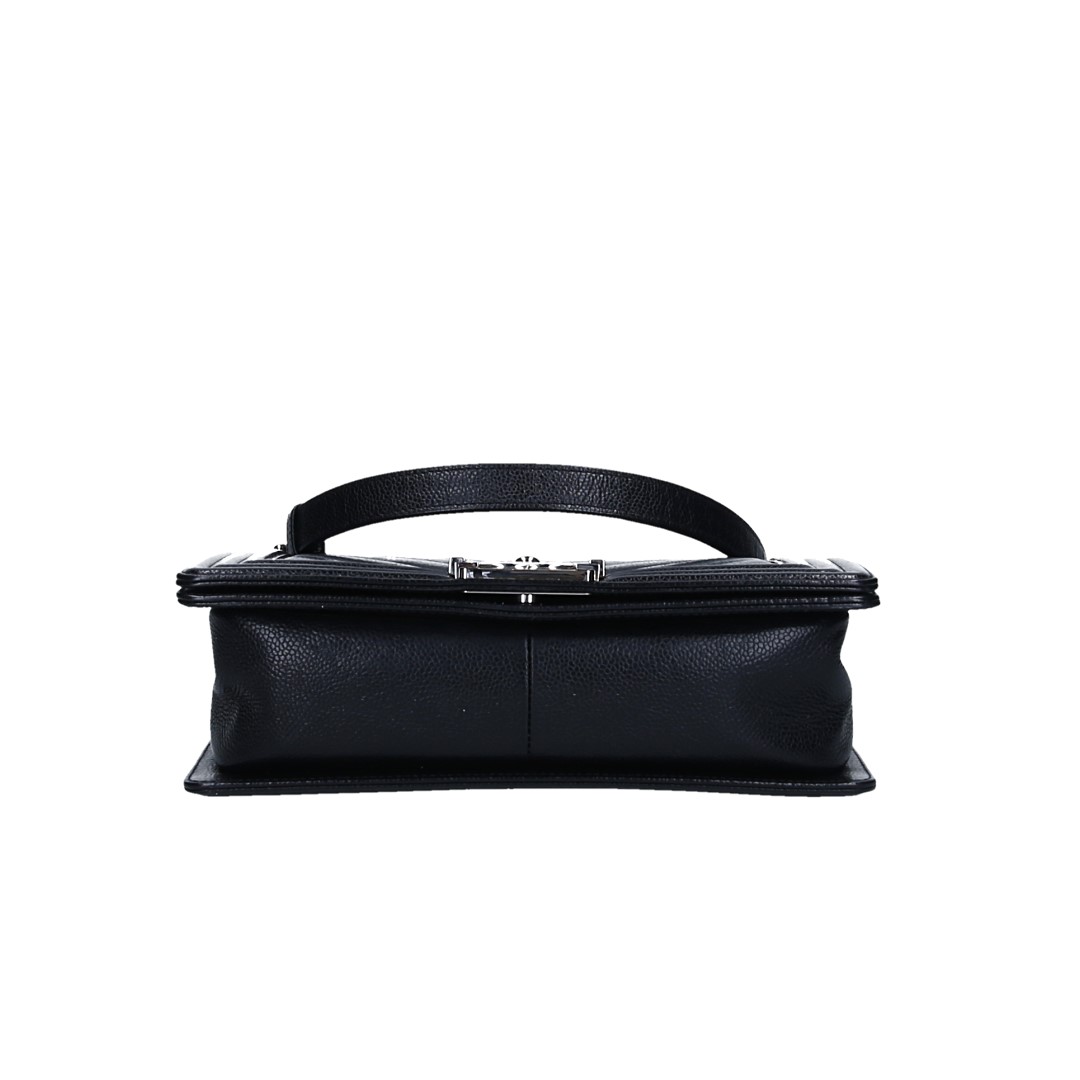 CHANEL BOY HANDTASCHE (MEDIUM) AUS KALBSLEDER IN SCHWARZ MIT SHW (A67086)