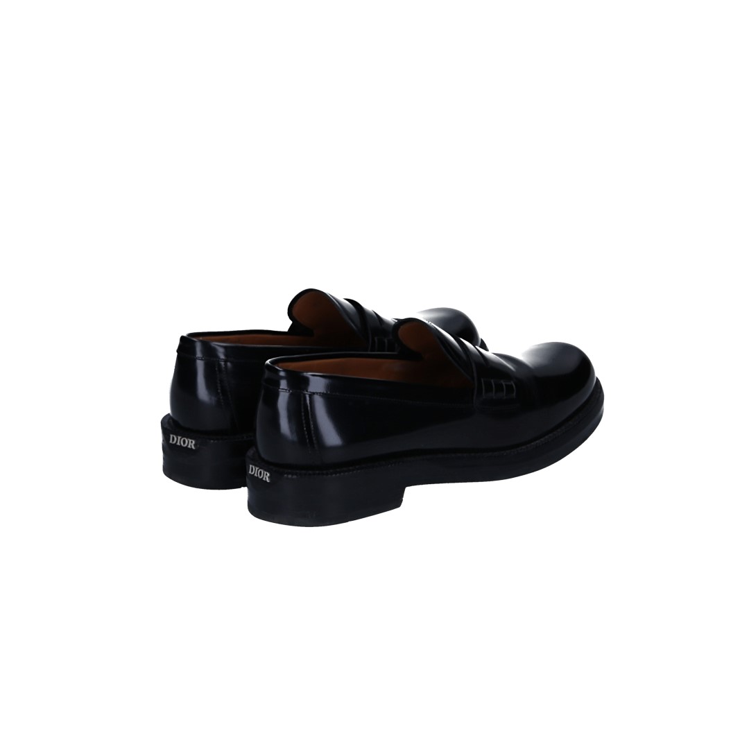 Christian Dior Velvet Loafers in Dark Blue Size 38.5