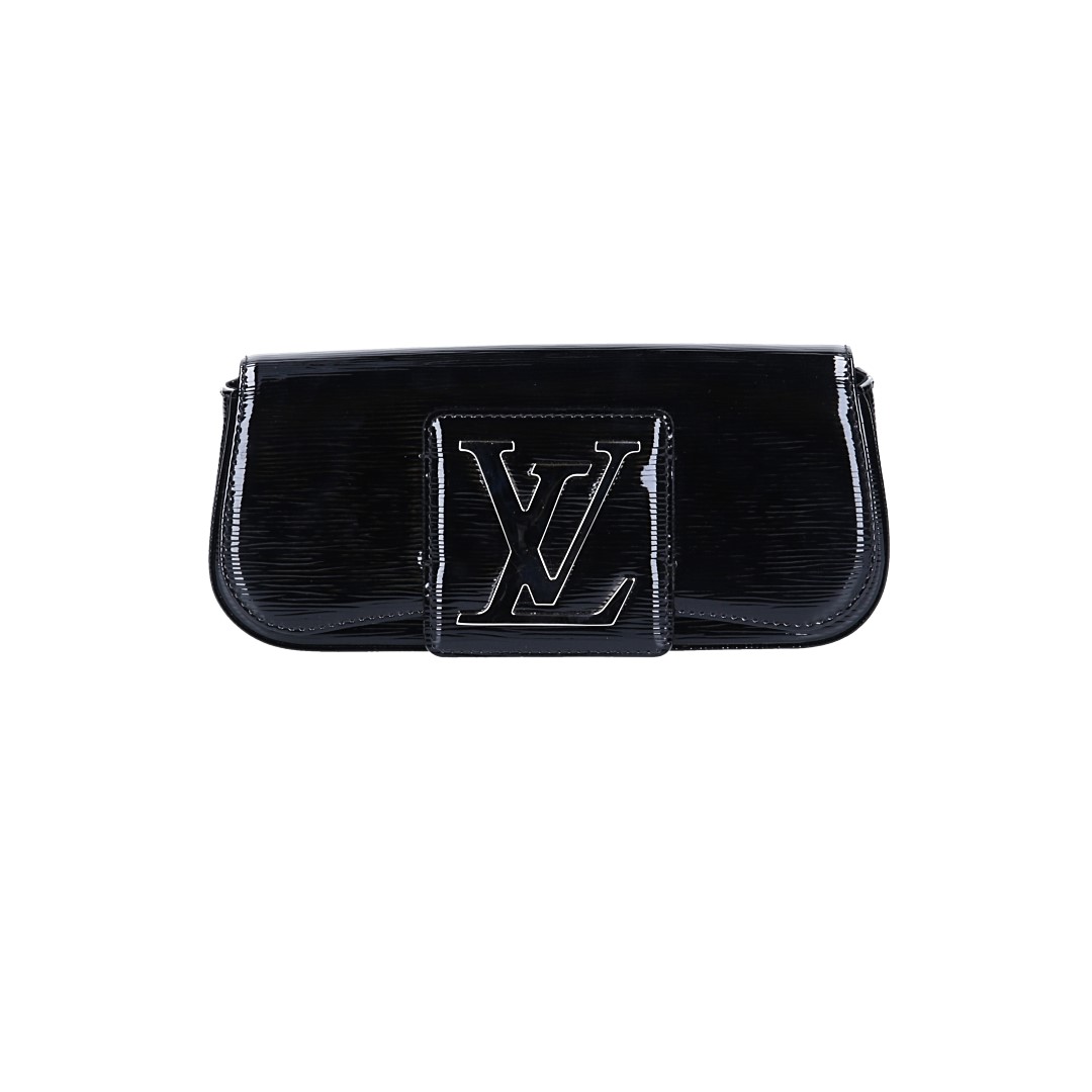 LOUIS VUITTON ASCOT POUCH CLUTCH MADE OF DAMIER EBENE CANVAS