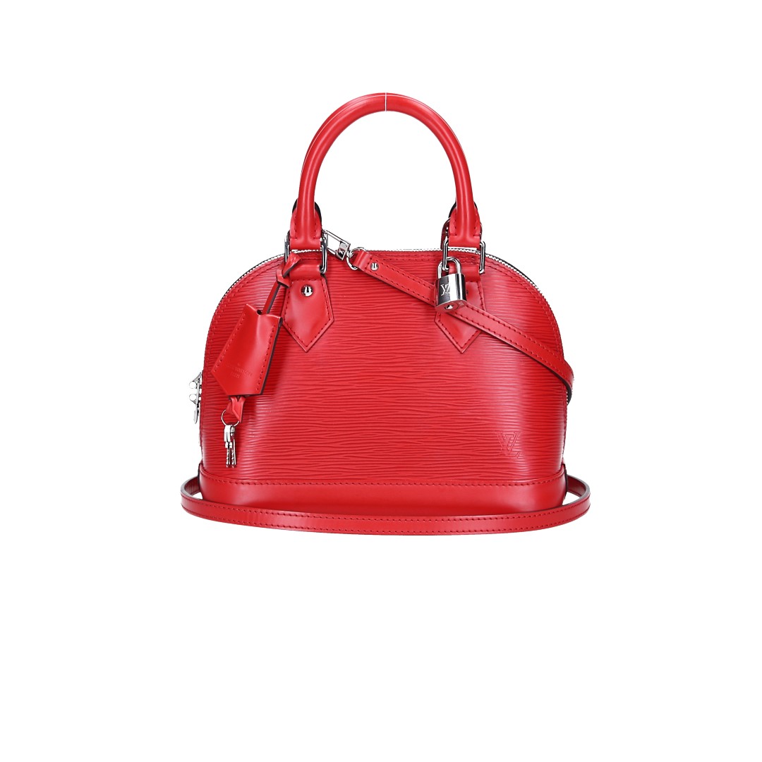 LOUIS VUITTON ALMA BB HANDTASCHE AUS EPI LEDER IN COQUELICOT (M41160)