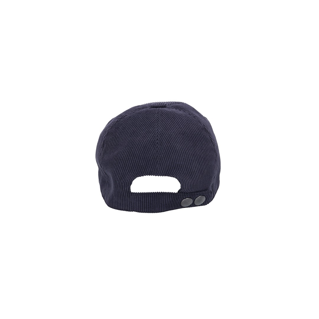 HERMÈS CAP - 'MILES CDS' COTTON BASEBALL CAP IN ANTIQUE/BLACK SIZE 60
