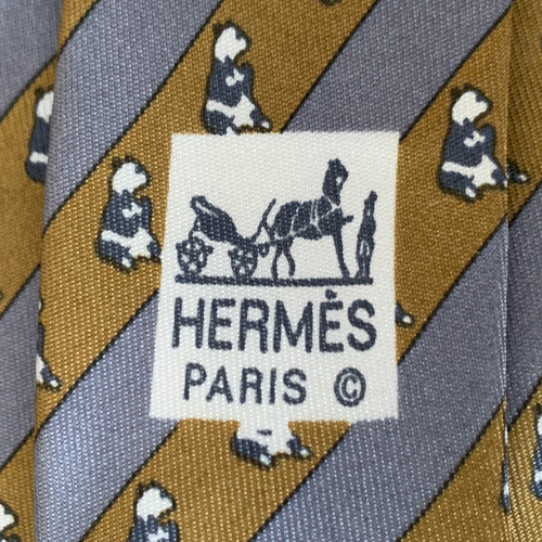 HERMÈS KRAWATTE AUS SEIDE '7107 OA'