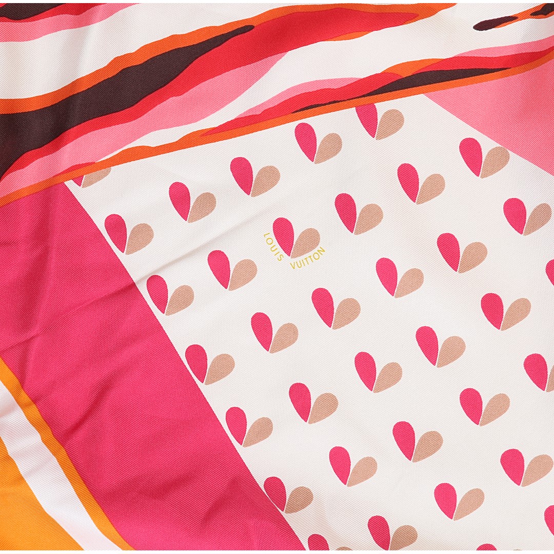 49900-LouisVuitton-Tuch-Blumen_2D_0003 LOUIS VUITTON CARRÉ TUCH 85 x 85 AUS SEIDE (400505)