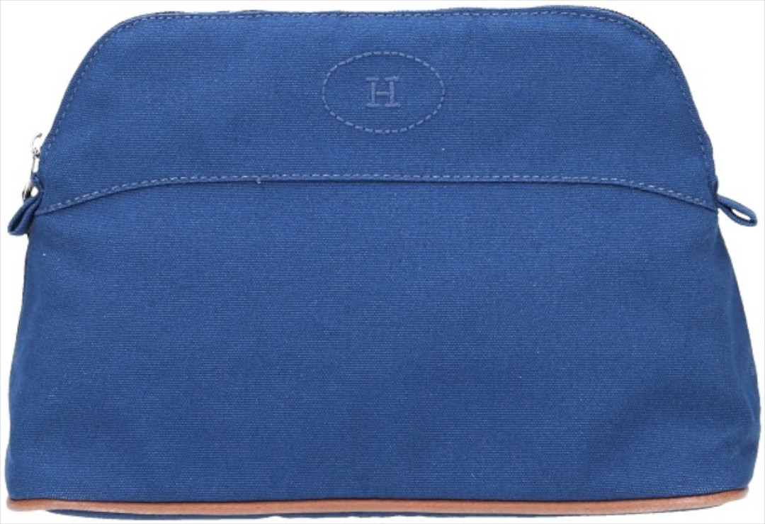 HERMÈS BOLIDE MINI MODELL CLUTCH TASCHE AUS BAUMWOLLE