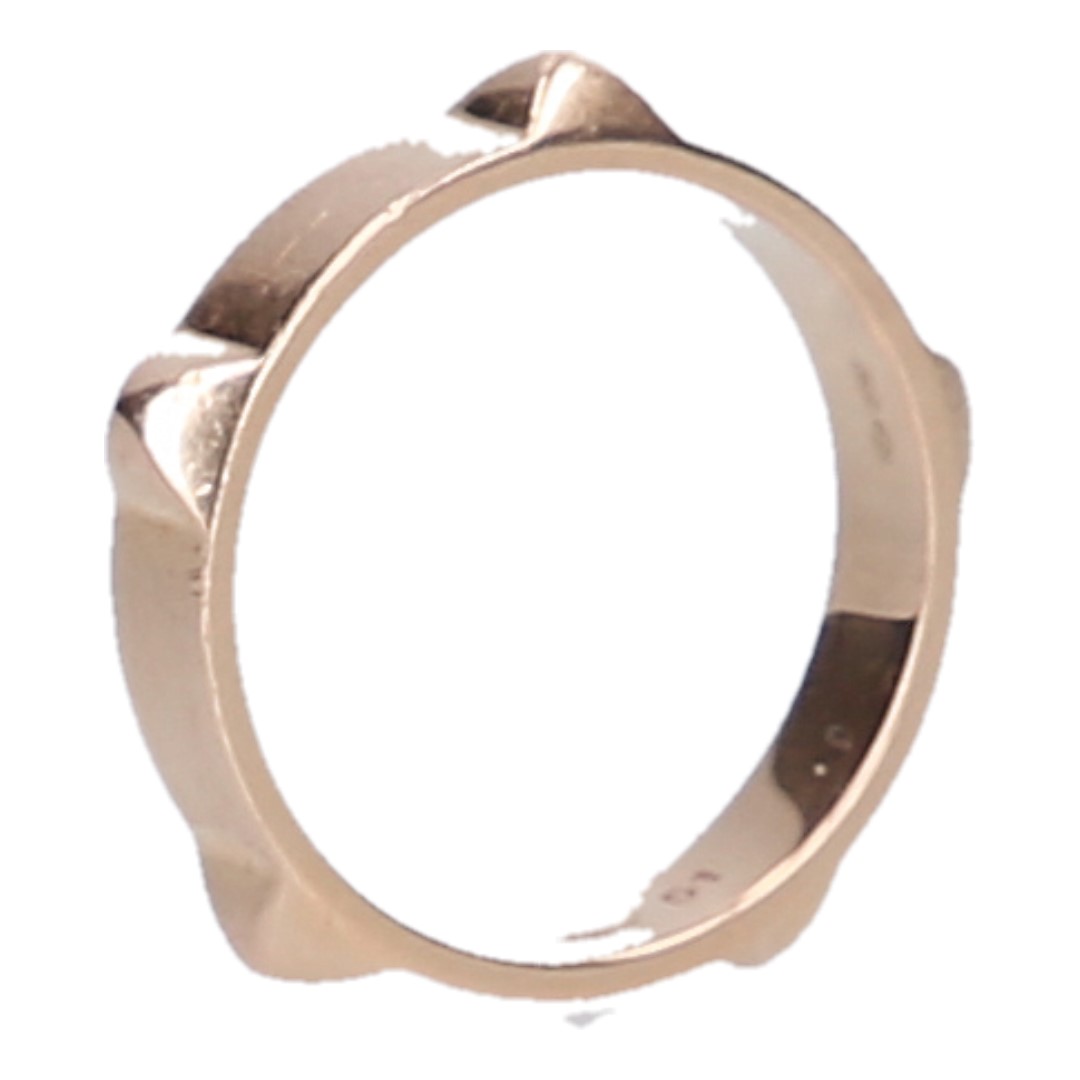 45681-Hermes-Rng_2D_0011 HERMÈS RING 'MINI CLOUS' AUS 750er ROSÉGOLD IN GRÖSSE 51