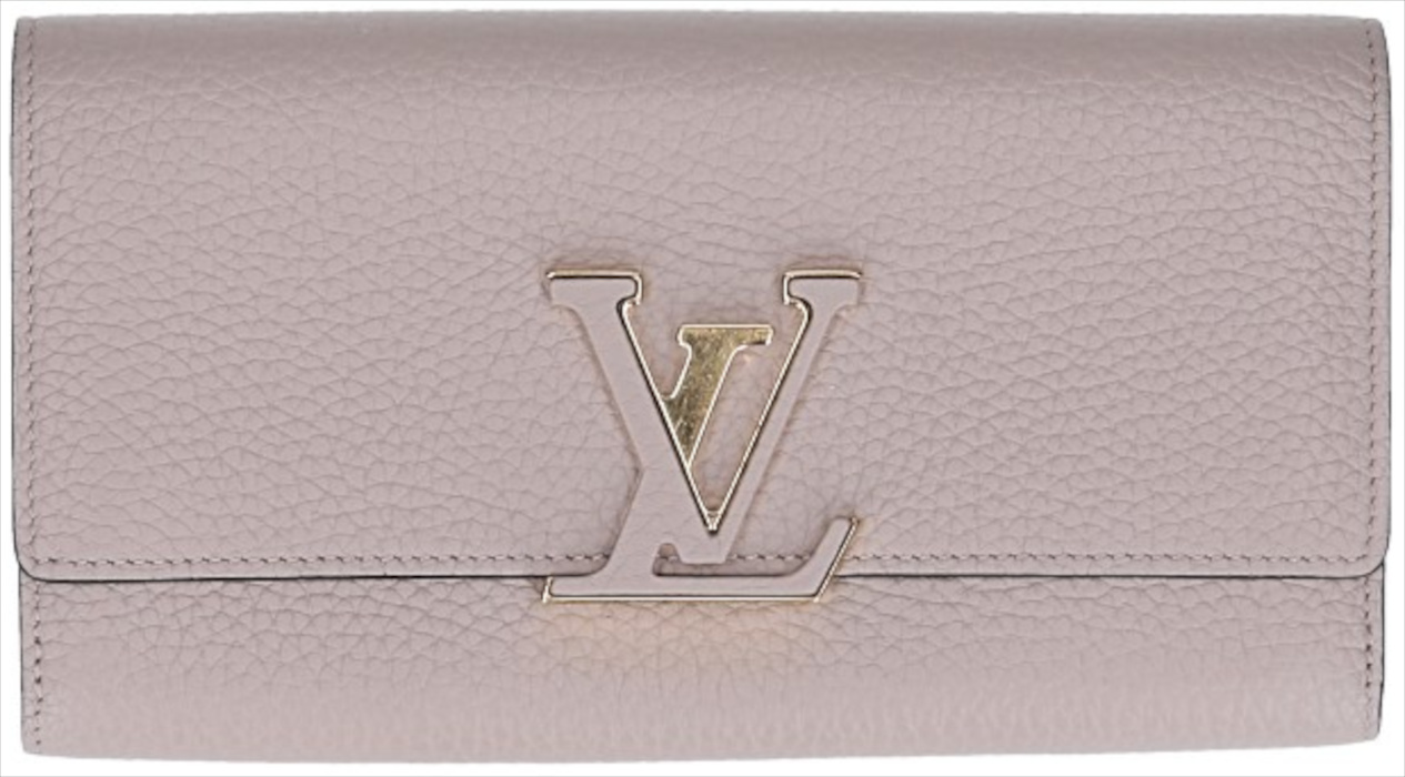 LOUIS VUITTON GELDBÖRSE 'CAPUCINES' AUS TAURILLON LEDER IN GALET (M61249)