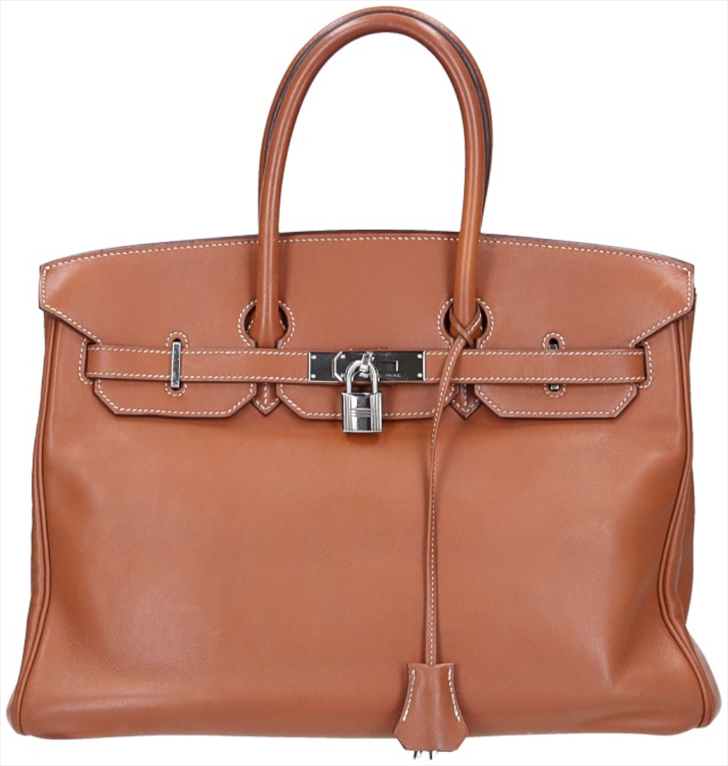 HERMÈS BIRKIN 35 HANDTASCHE AUS SWIFT LEDER IN GOLD MIT PHW