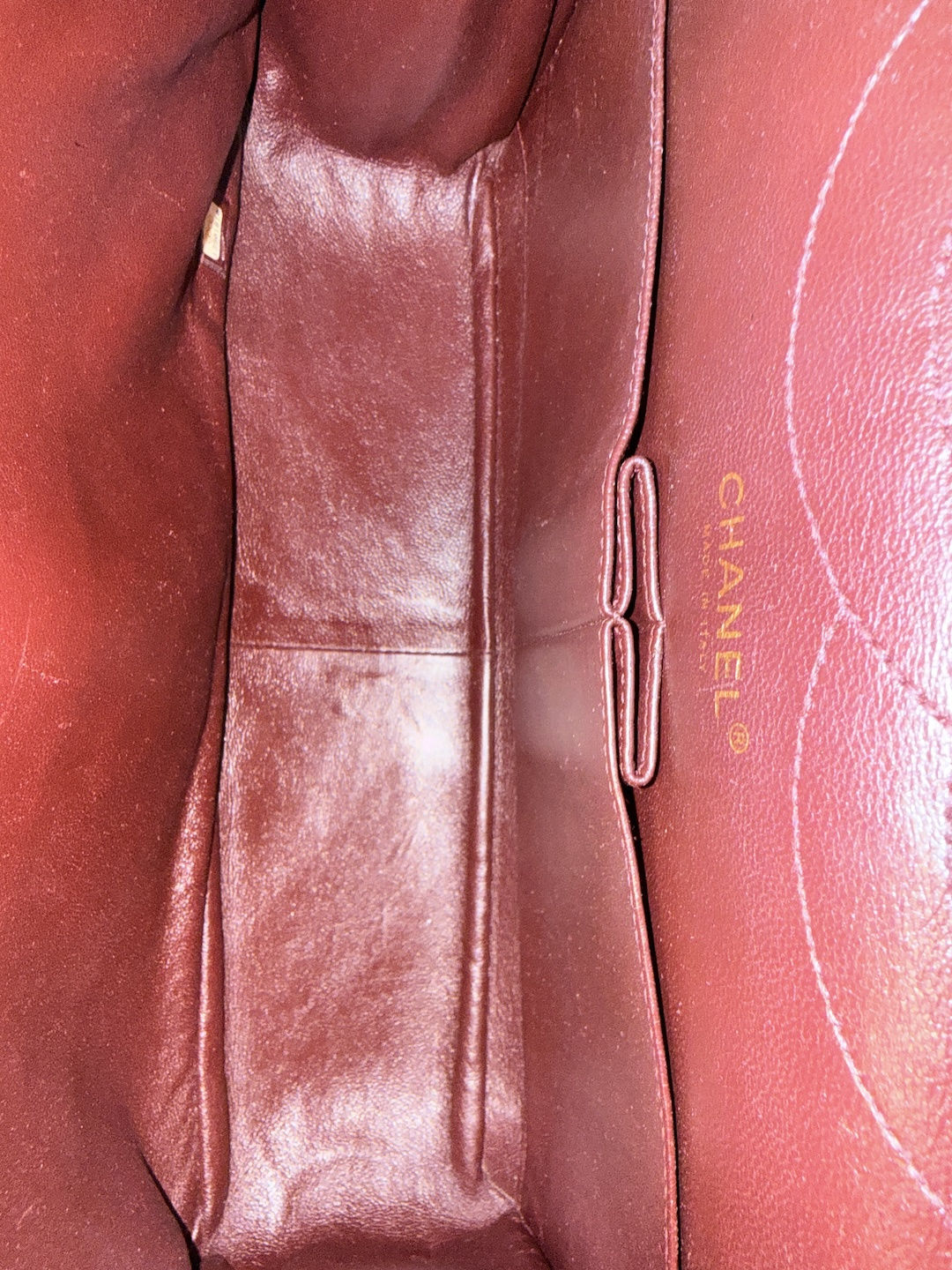 CHANEL 2.55 Reissue Flap Handbag (227) Made of Textile in Raspberry Red