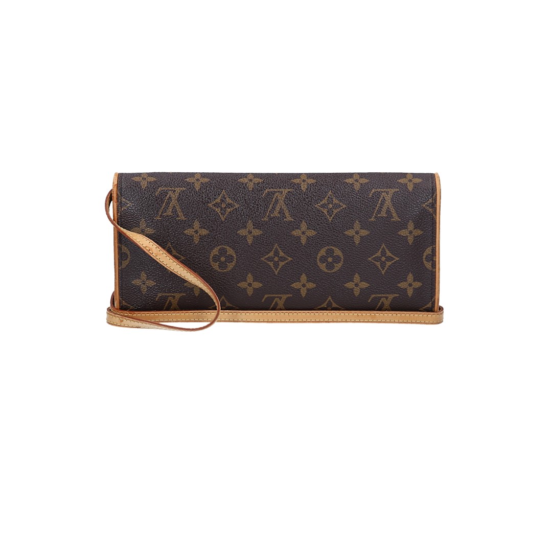 LOUIS VUITTON POCHETTE TWIN GM CLUTCH AUS MONOGRAM CANVAS (M51852)