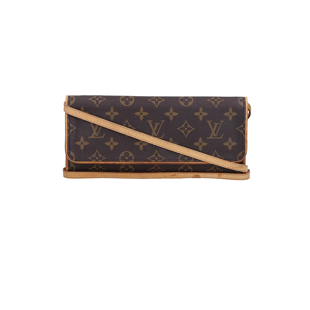 LOUIS VUITTON POCHETTE TWIN GM CLUTCH AUS MONOGRAM CANVAS (M51852)