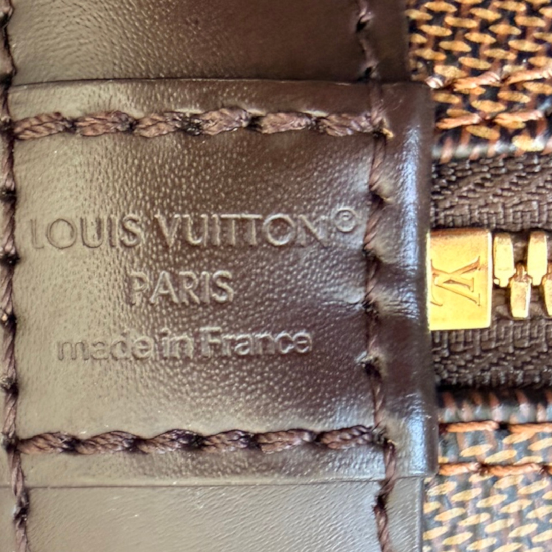 LOUIS VUITTON ALMA BB HANDTASCHE AUS DAMIER EBENE CANVAS MIT VERSTELLBAREM SCHULTERRIEMEN (N40606)