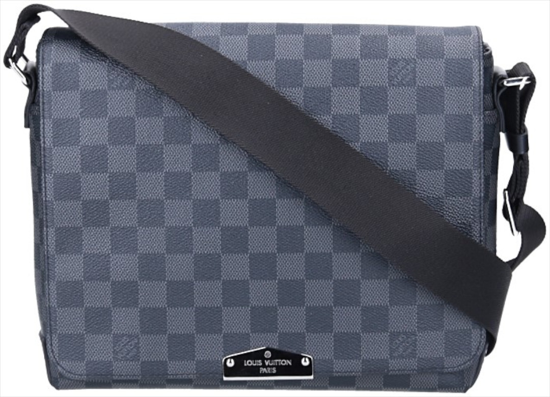 LOUIS VUITTON DISTRICT PM NV2 MESSENGER TASCHE AUS DAMIER GRAPHITE CANVAS (N40349)