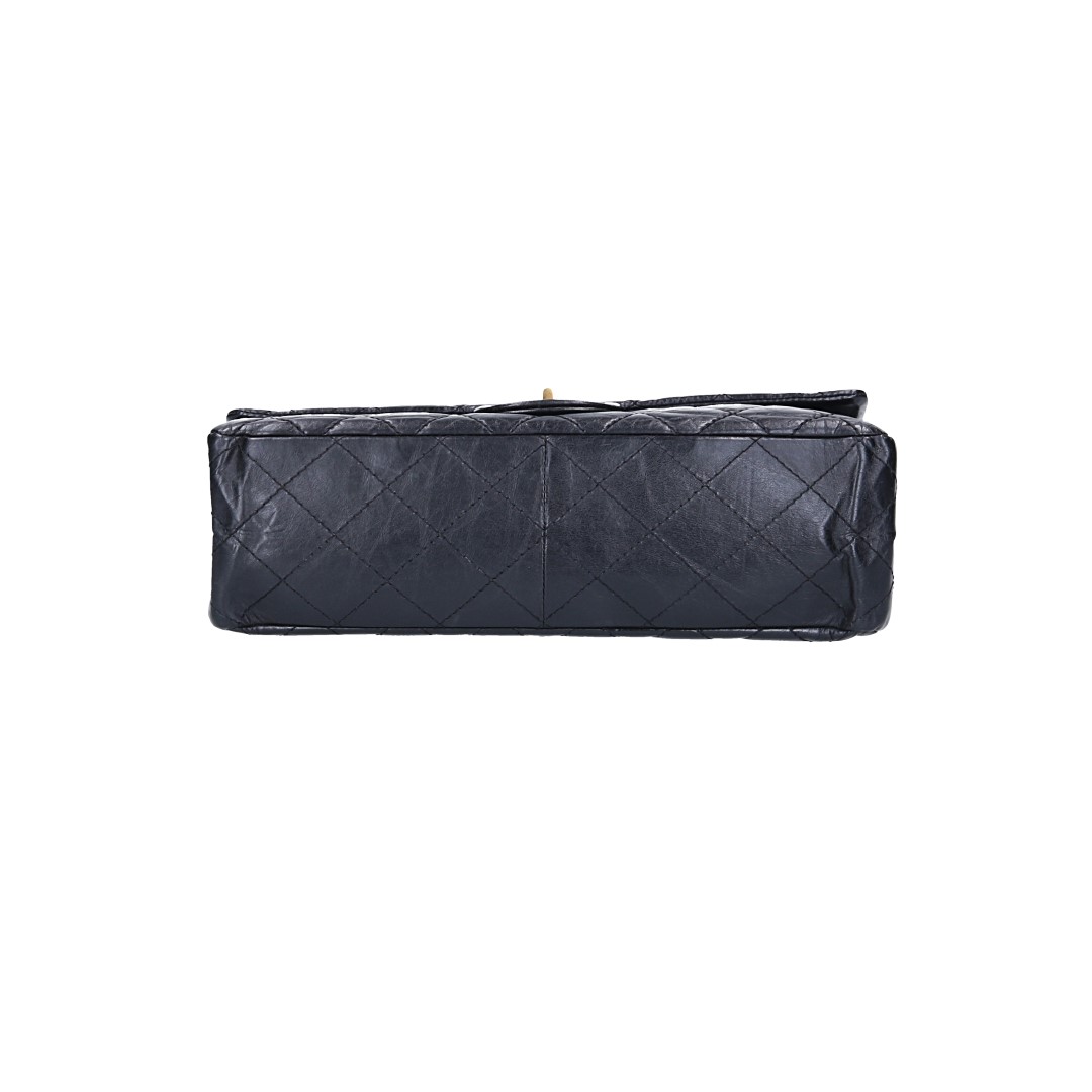 CHANEL 2.55 Reissue Flap Handbag (227) Made of Textile in Raspberry Red