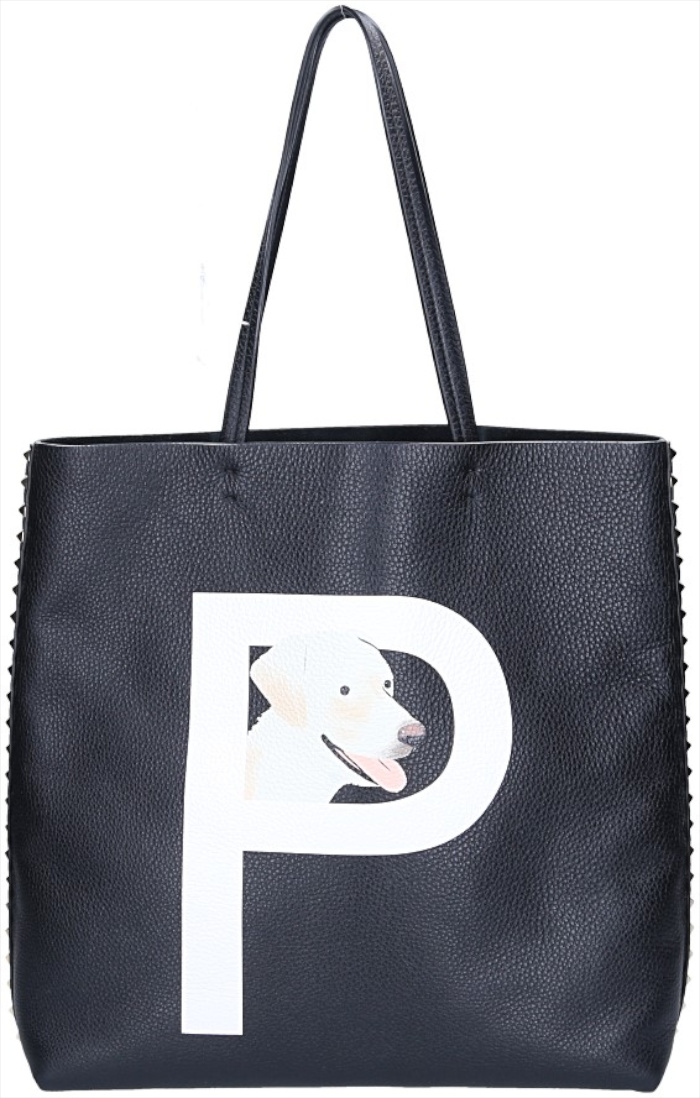 VALENTINO TOTE HANDTASCHE AUS LEDER IN SCHWARZ