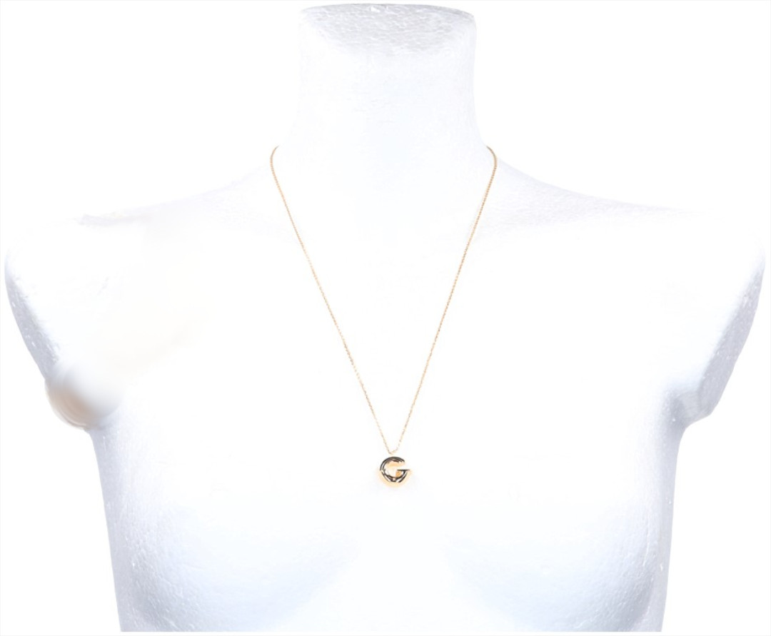 49520_Louis-Vuitton_1_2D_0003 LOUIS VUITTON HALSKETTE 'LV & ME BUCHSTABE G' AUS GOLDFARBENEM METALL (M61062)