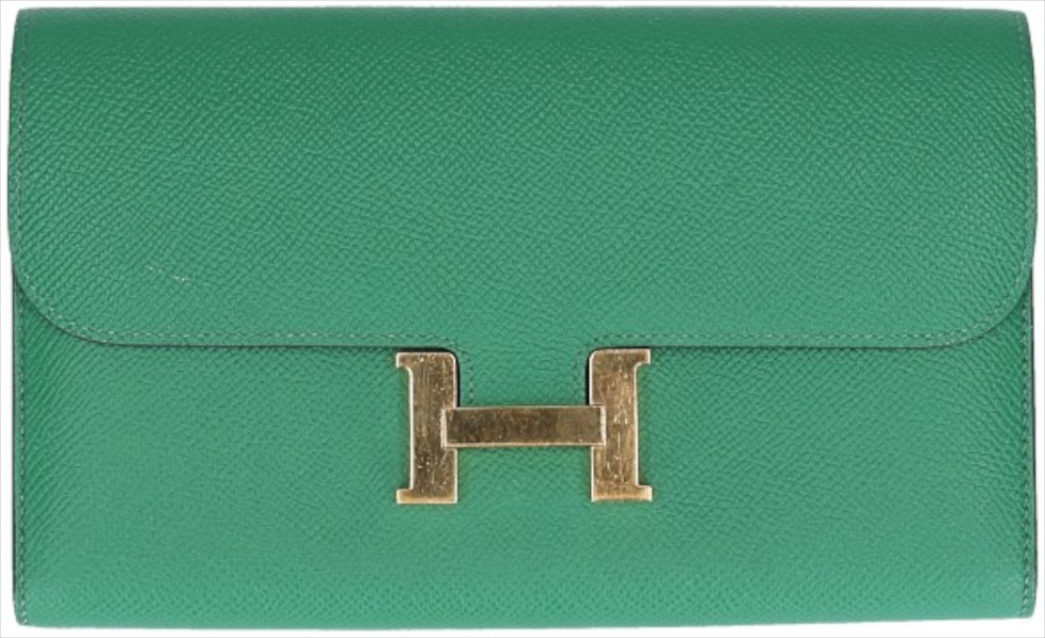 HERMÈS BRIEFTASCHE CONSTANCE LONG AUS VEAU EPSOM MIT GHW