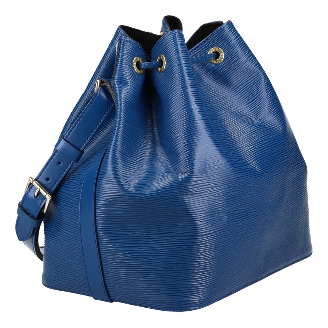 LOUIS VUITTON NOÉ PETIT MODEL SCHULTERTASCHE AUS EPI LEDER IN TOLEDO BLAU (M44105)