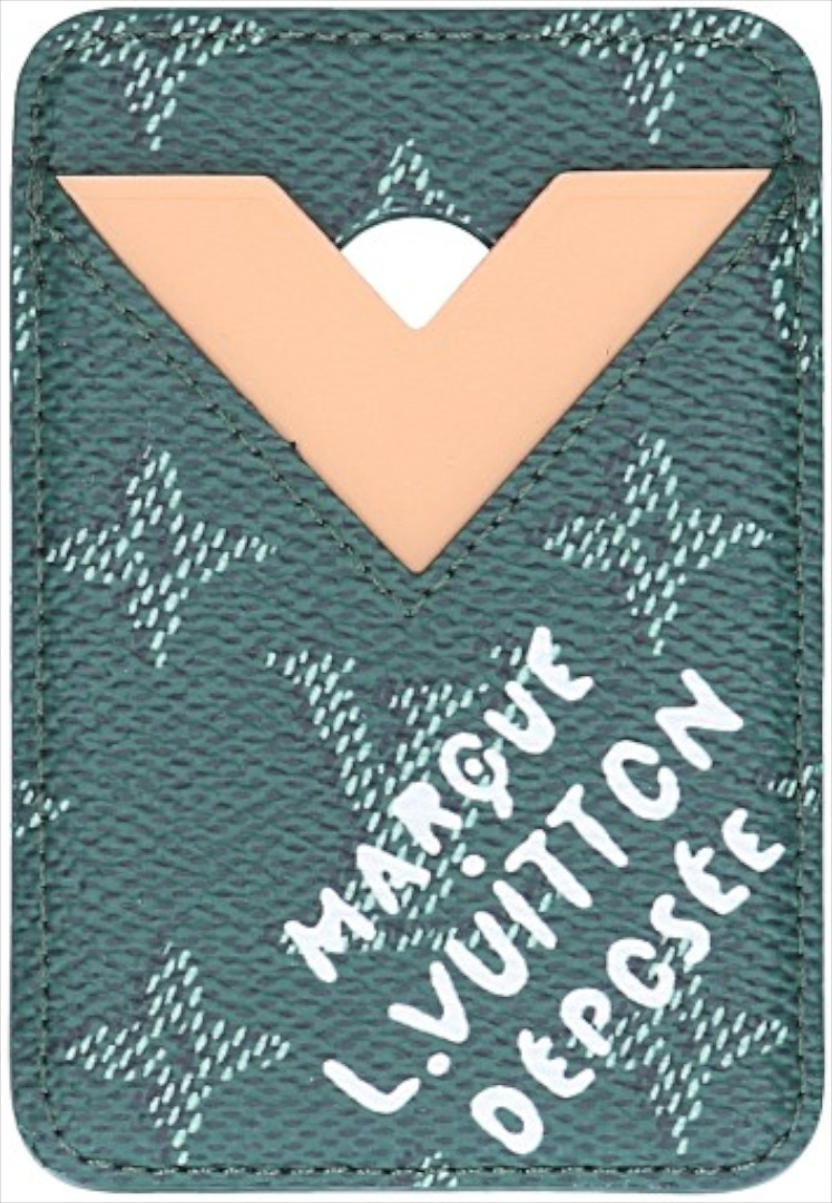 LOUIS VUITTON MAGNET KARTENETUI AUS MONOGRAM HERITAGE CANVAS IN EPICEA (M26949)