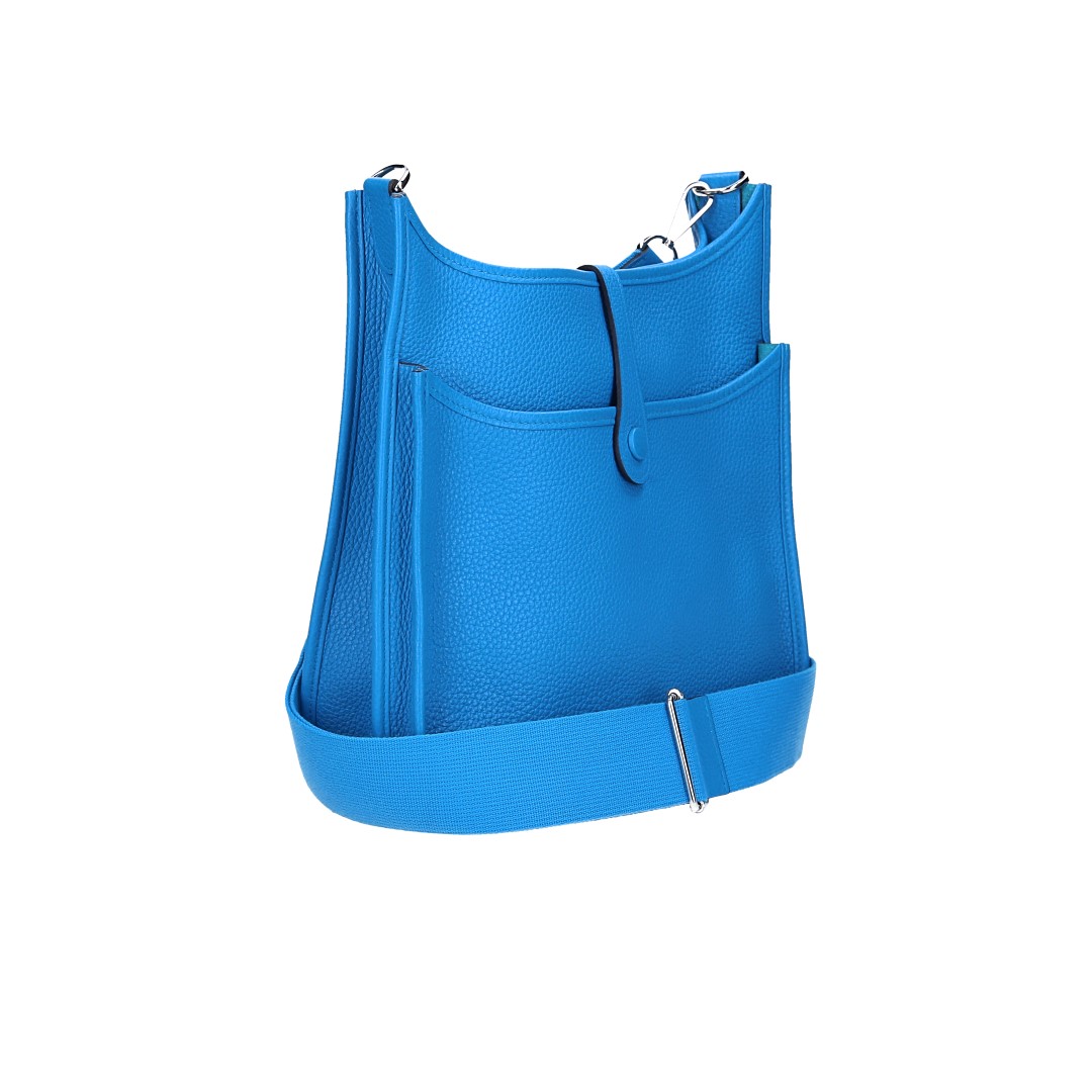 HERMÈS ÉVELYNE III 29 HANDTASCHE AUS TAURILLON CLEMENCE LEDER IN BLEU ZANZIBAR MIT PHW
