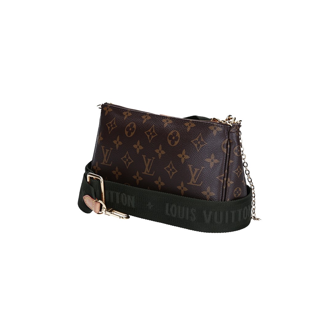 LOUIS VUITTON MULTI POCHETTE ACCESSOIRES HANDTASCHE AUS MONOGRAM CANVAS IN KAKI (M44813)