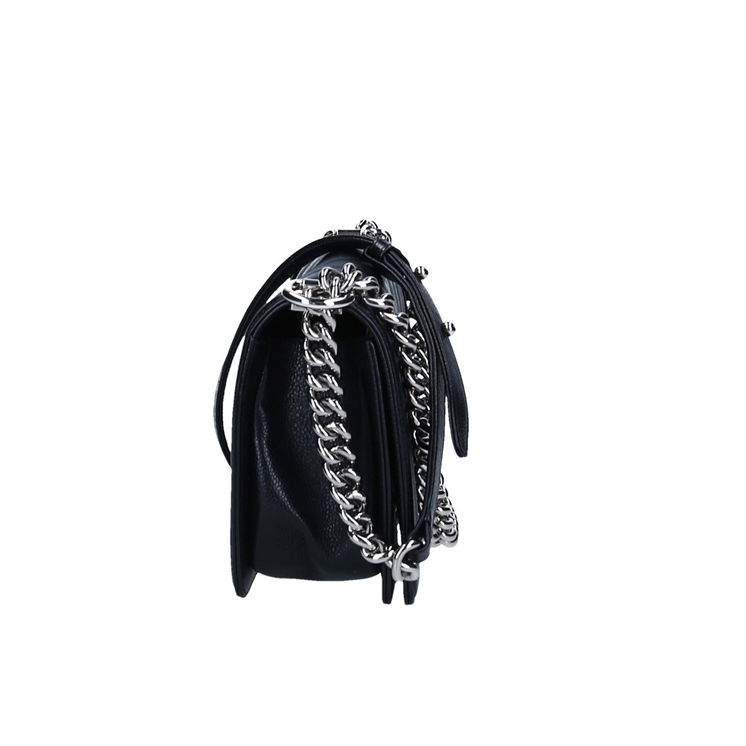 CHANEL BOY HANDTASCHE (MEDIUM) AUS KALBSLEDER IN SCHWARZ MIT SHW (A67086)
