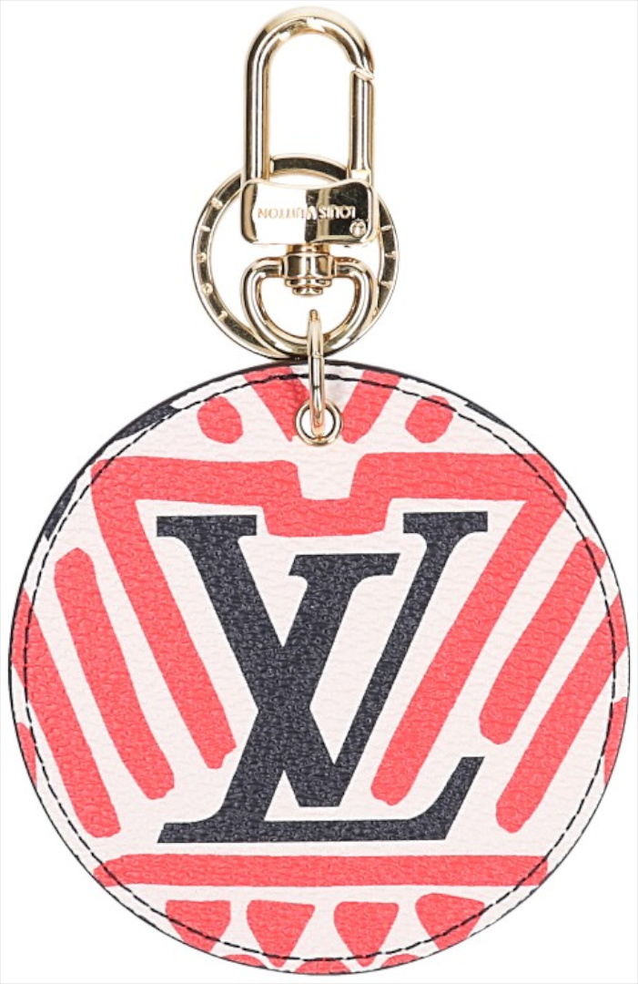 LOUIS VUITTON SCHLÜSSELANHÄNGER & TASCHENSCHMUCK 'ILLUSTRE' AUS MONOGRAM CRAFTY CANVAS (M69722)