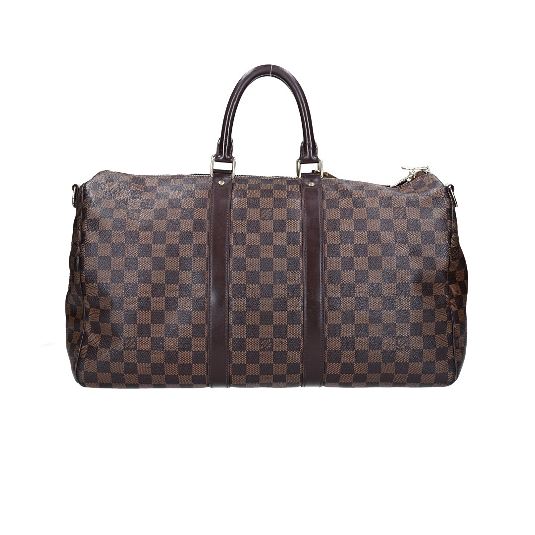 LOUIS VUITTON KEEPALL 45 REISETASCHE AUS DAMIER EBENE CANVAS OHNE SCHULTERRIEMEN (N41428)