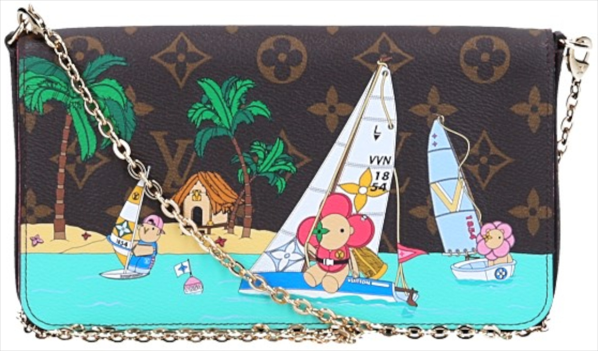 LOUIS VUITTON FÉLICIE POCHETTE HANDTASCHE AUS MONOGRAM X-MAS CANVAS (M82627)