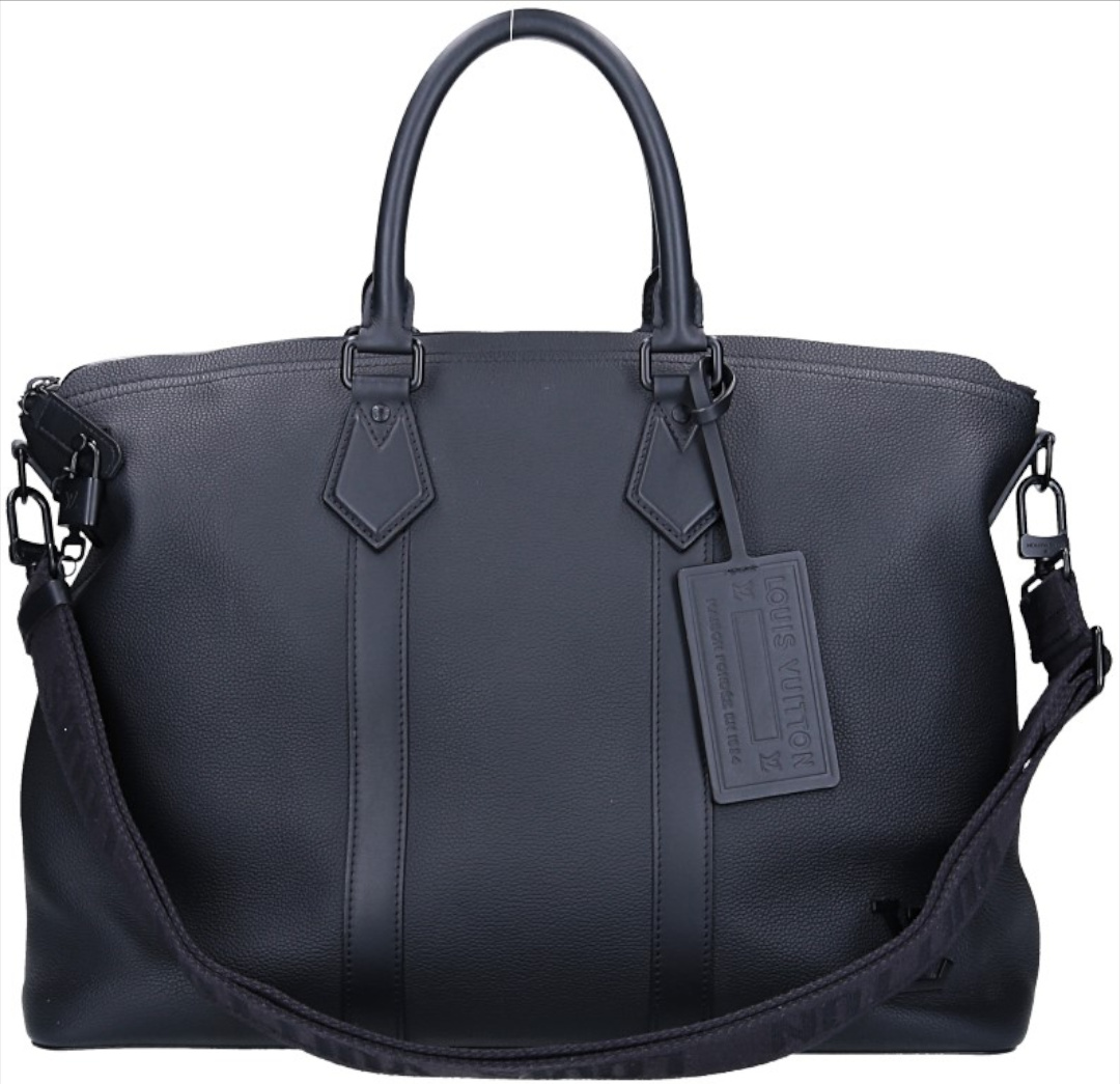 LOUIS VUITTON LOCKIT TOTE WEEKENDER HANDTASCHE AUS AEROGRAM LEDER IN NOIR (M59158)