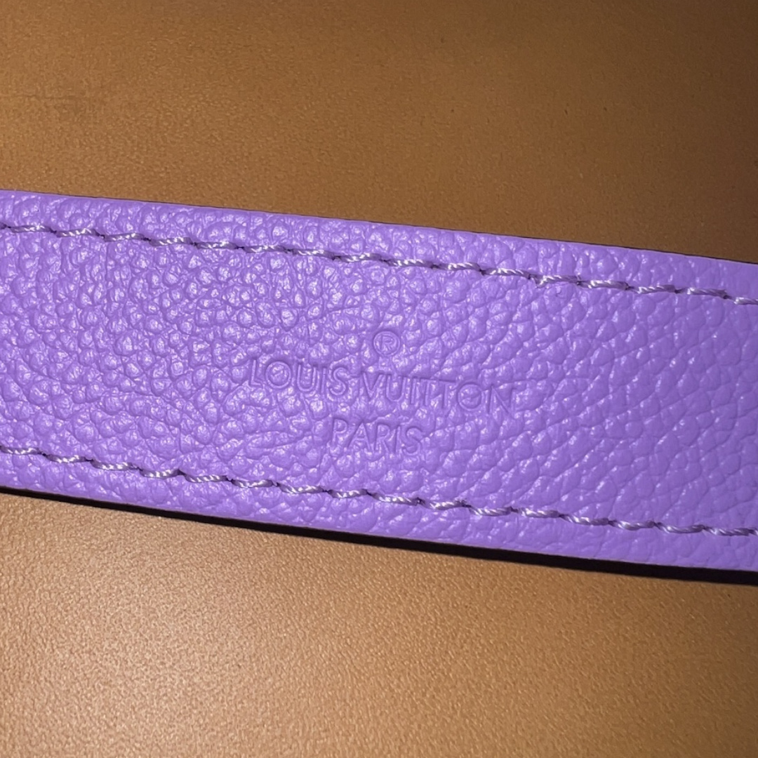 LOUIS VUITTON HENKEL AUS LEDER IN LILAS PROVENCE MIT SHW