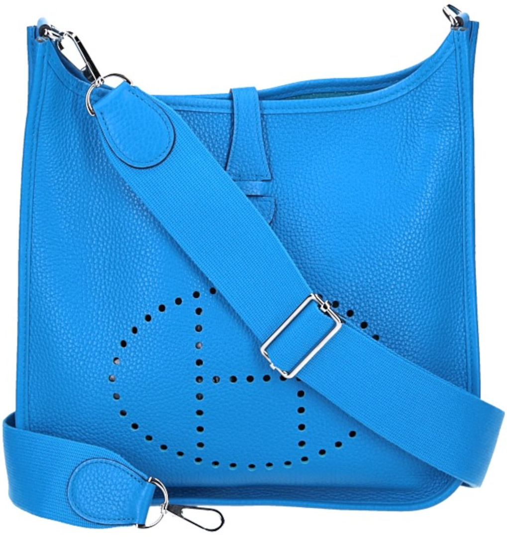 HERMÈS ÉVELYNE III 29 HANDTASCHE AUS TAURILLON CLEMENCE LEDER IN BLEU ZANZIBAR MIT PHW