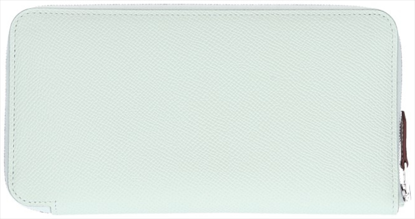 HERMÈS BRIEFTASCHE SILK'IN CLASSIQUE AUS EPSOM-KALBSLEDER & BARÉNIA-KALBSLEDER IN VERT FIZZ MIT PHW