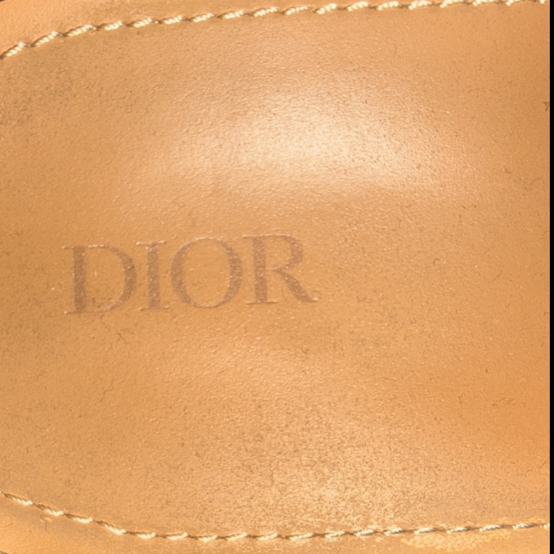 Christian Dior Velvet Loafers in Dark Blue Size 38.5