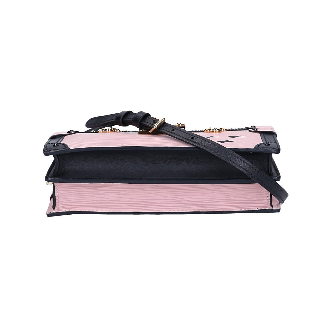 LOUIS VUITTON TRUNK CLUTCH HANDTASCHE AUS EPI LEDER IN ROSE BALLERINA (M53191)