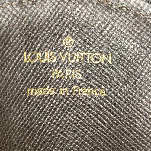 LOUIS VUITTON PORTEMONNAIE ROND AUS MONOGRAM MINI LIN CANVAS IN KAKI TON SUR TON