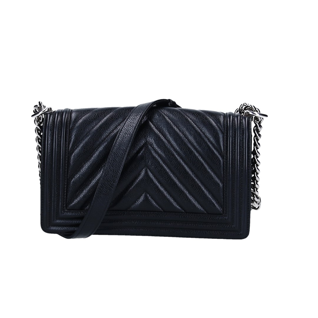 CHANEL BOY HANDTASCHE (MEDIUM) AUS KALBSLEDER IN SCHWARZ MIT SHW (A67086)