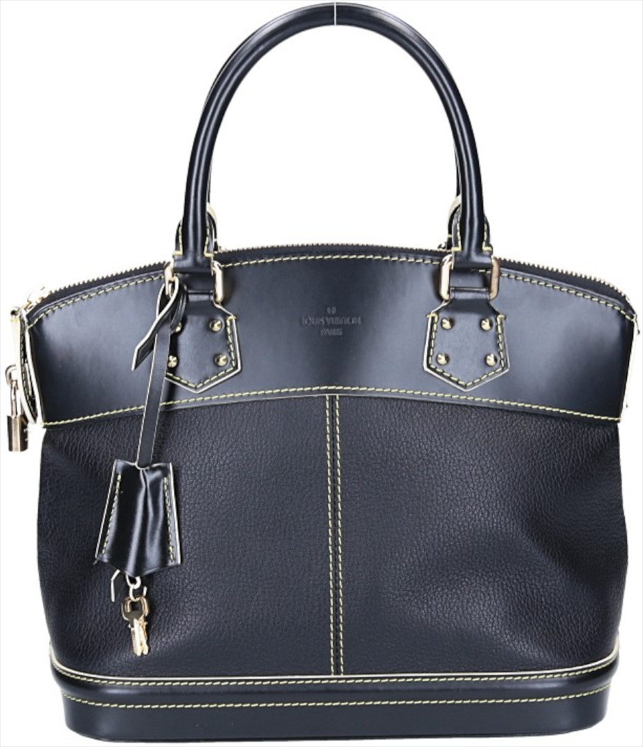 LOUIS VUITTON LOCKIT MM HENKELTASCHE AUS SUHALI LEDER IN NOIR (M91875)