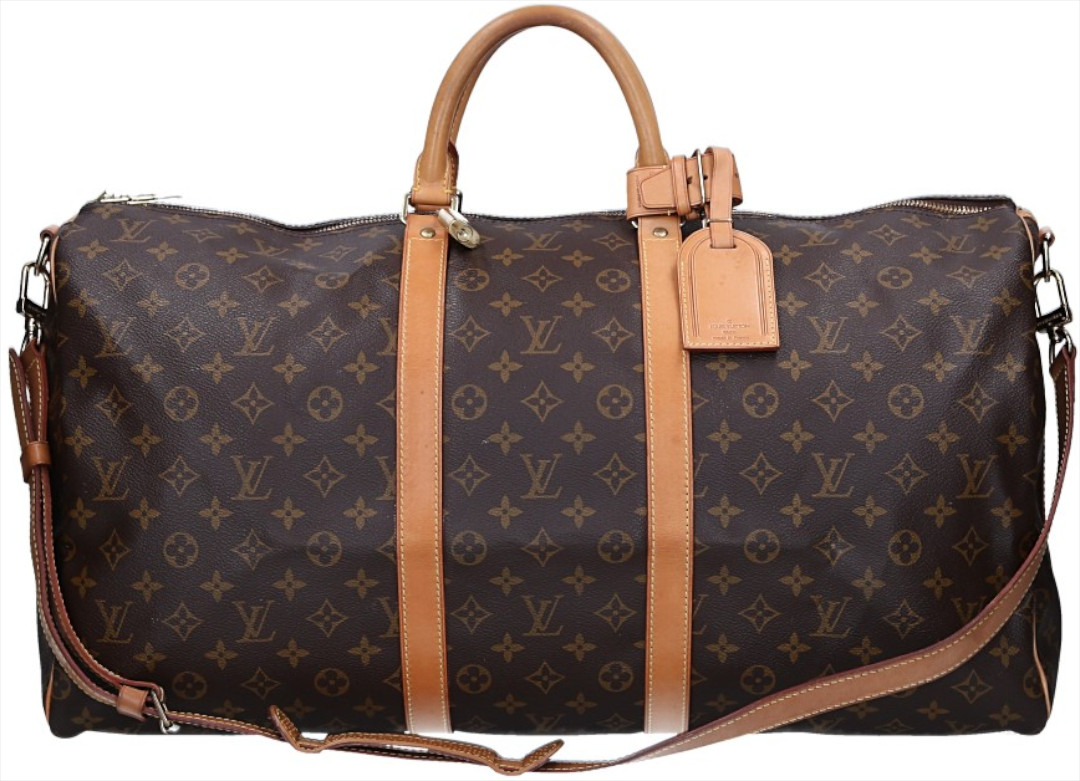 LOUIS VUITTON KEEPALL 55 REISETASCHE AUS MONOGRAM CANVAS MIT SCHULTERRIEMEN (M41414)