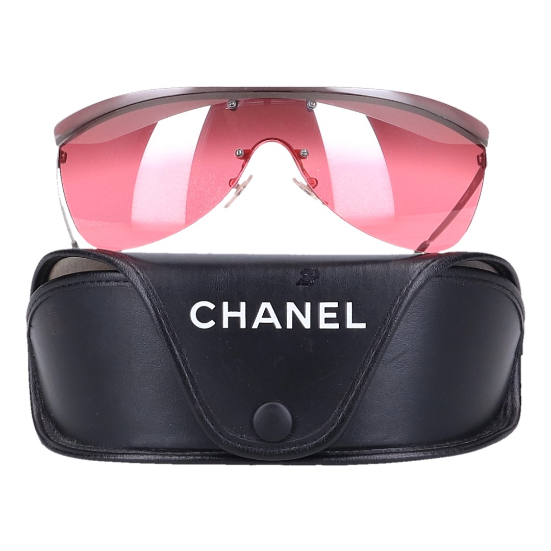 43605-Chanel-Sonnenbrille_2D_0009 CHANEL SONNENBRILLE '19136' AUS SILBERGRAUFARBENEM METALL