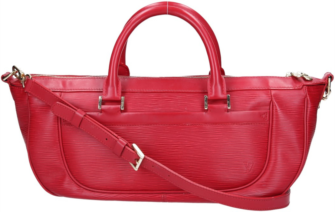 LOUIS VUITTON DHANURA MM HENKELTASCHE AUS EPI LEDER IN ROUGE (M5910E)