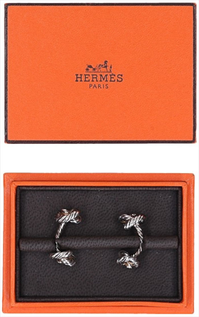 HERMÈS MANSCHETTENKNÖPFE AUS 925ER SILBER