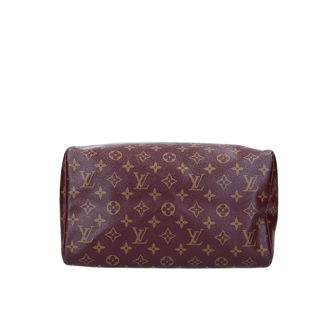 LOUIS VUITTON SPEEDY 30 HENKELTASCHE AUS MONOGRAM MIRAGE CANVAS IN BORDEAUX (M95586)