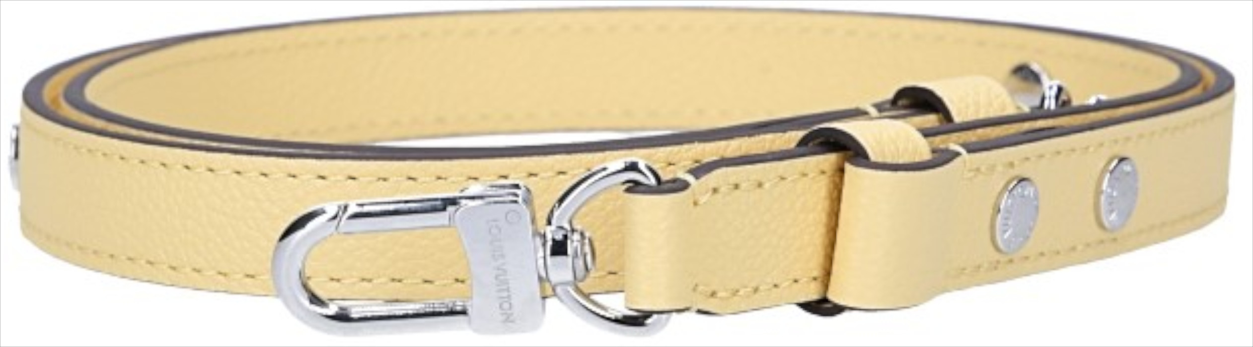 49439_Louis-Vuitton_Schulterriemen_2D_0011 LOUIS VUITTON SCHULTERRIEMEN AUS RINDSLEDER IN GELB MIT SHW