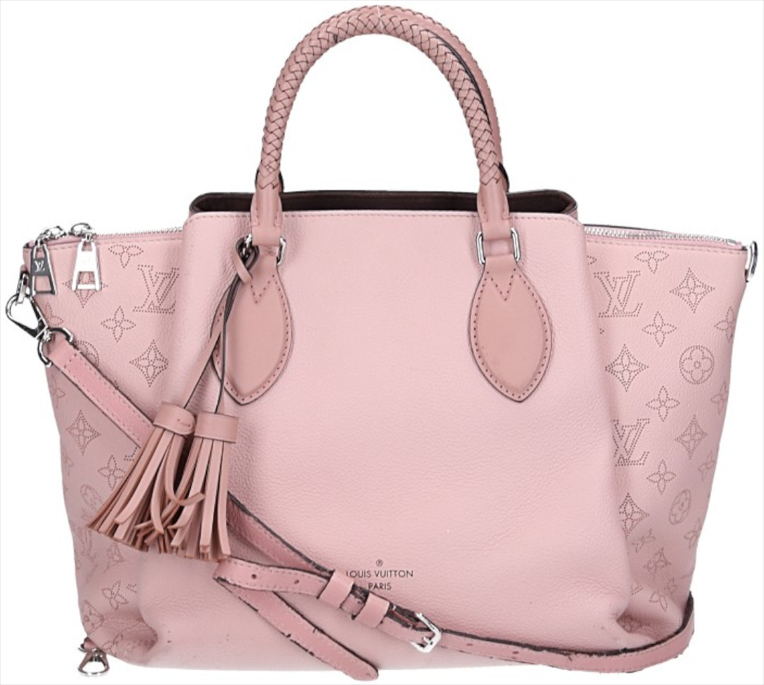 LOUIS VUITTON HAUMEA HANDTASCHE AUS MONOGRAM MAHINA LEDER IN MAGNOLIA (M55030)