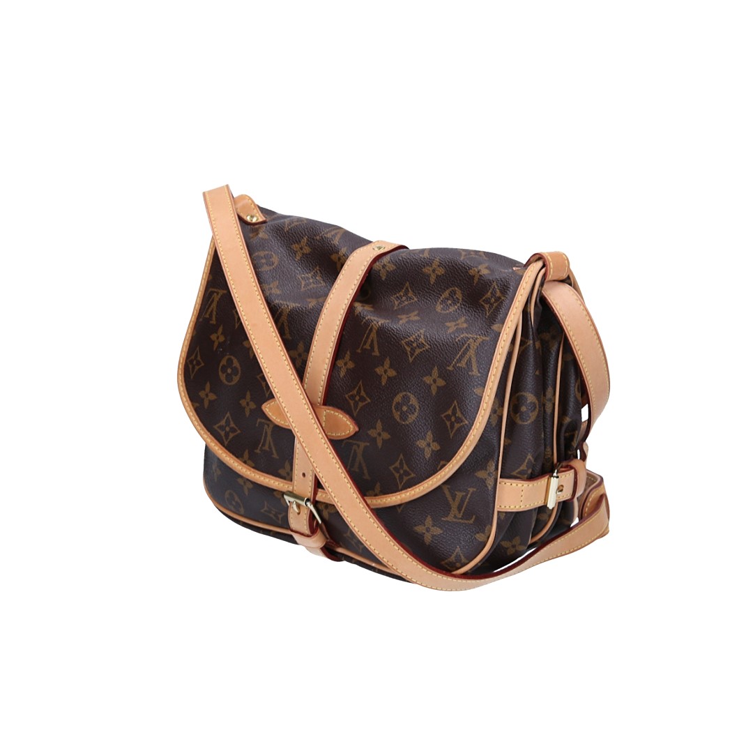 LOUIS VUITTON SAUMUR 30 UMHÄNGETASCHE AUS MONOGRAM CANVAS (M42256)